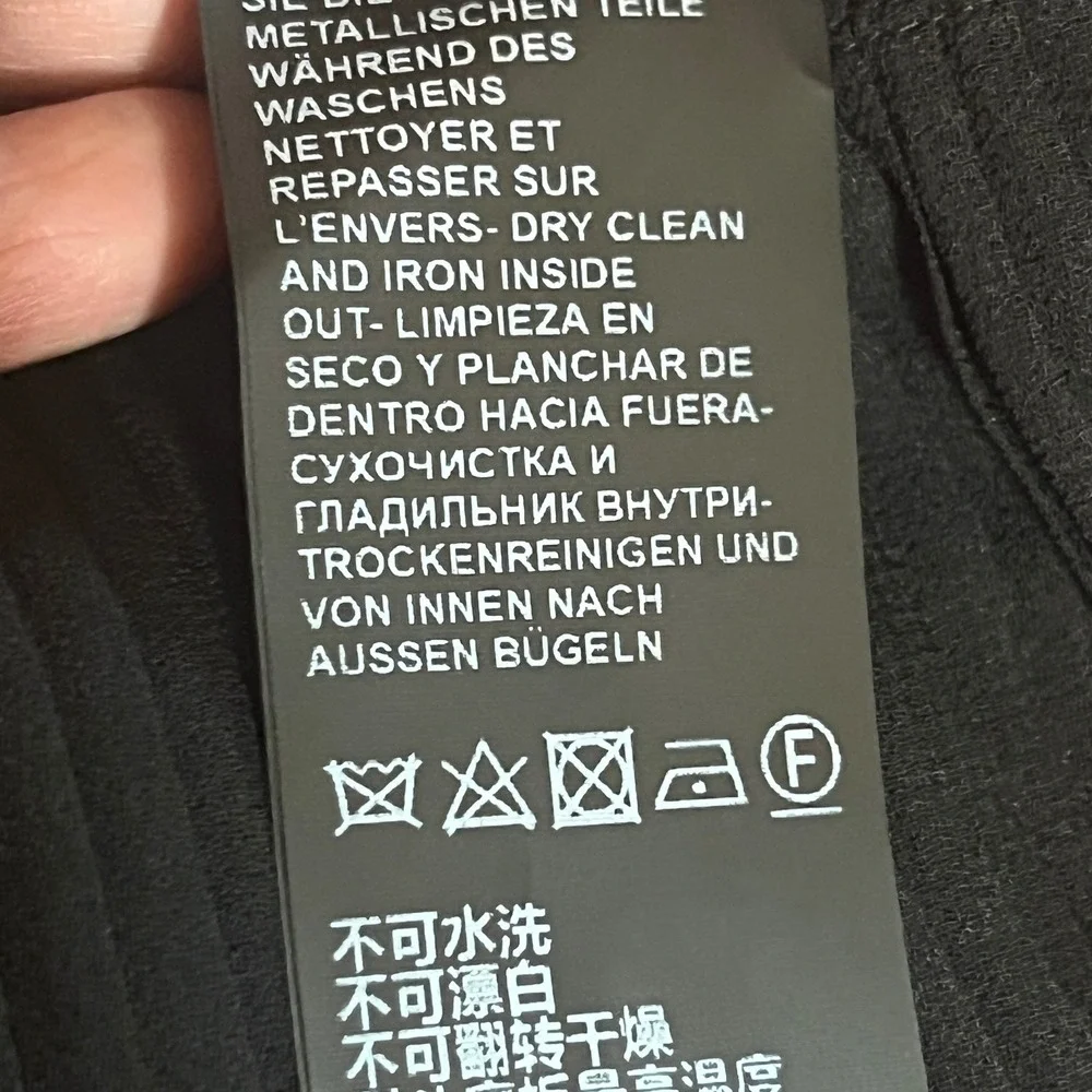 New The Kooples Pleated Tiered Mini Dress FR 1/ US Small Goth Dark Romantic LBD - Picture 11 of 14